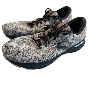 Brooks Shoes Adrenaline GTS 21 Mens 12 D‎ White Black Lace Up Running Sneakers
